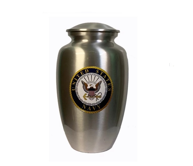 Gray "Our Hero -Us Marine Corps" Cremation Urn-new