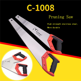 Hand Saw - 270mm 65mn Steel, Anti-rust Coating And Three Bevel Grinding Teeth - Fast Cuts In Green And Dry Wood, Lightweight At 300g