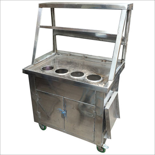 Polished Ss Golgappa Counter