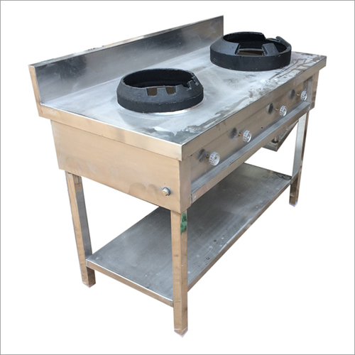 Manual Two Burner Chinese Range