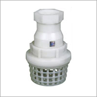 PVDF Thread End Foot Valve - Sizes: 1-4 Inch, Dimensions: 52.5-360.0mm, White Color | Features: Low Maintenance, Long Life, Industrial Application