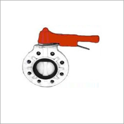 PVDF Flange End Butterfly Valve - PP/PPH/ISOPP/HDPE Material, All Sizes Available , Long Life and Low Maintenance Features