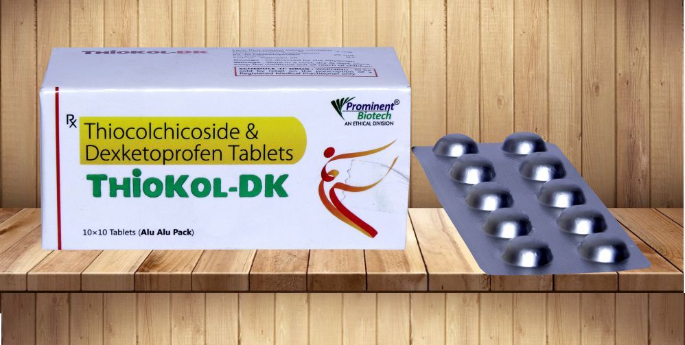 Thiocolchicoside 4 Mg & Dexketoprofen 25 Mg General Medicines