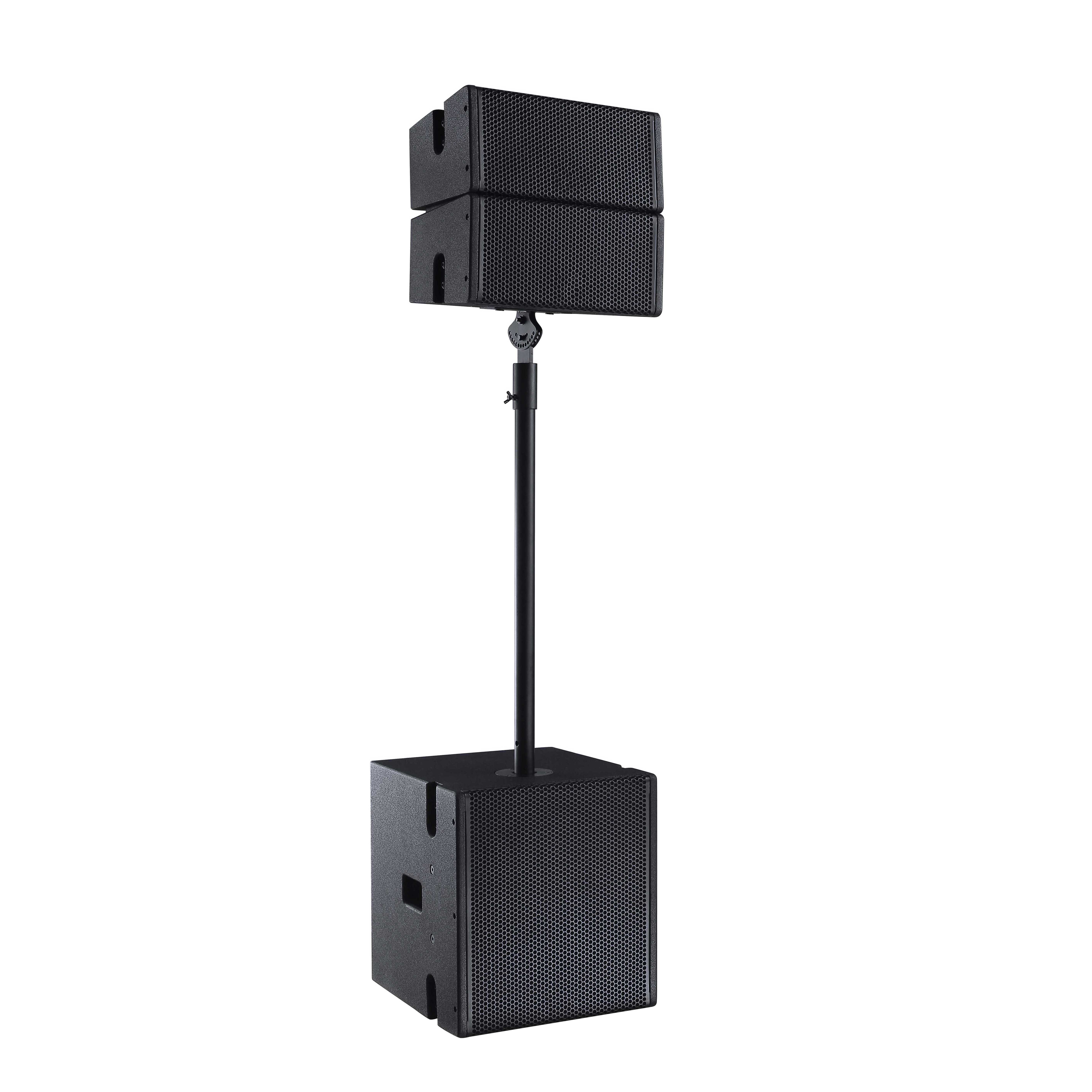 Line Array Speaker - Wood, Metal, 100x50x20 Cm | High Output, Wide Coverage, Clear Audio, Scalable System