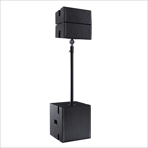 Line Array Speaker - Wood, Metal, 100x50x20 Cm | High Output, Wide Coverage, Clear Audio, Scalable System
