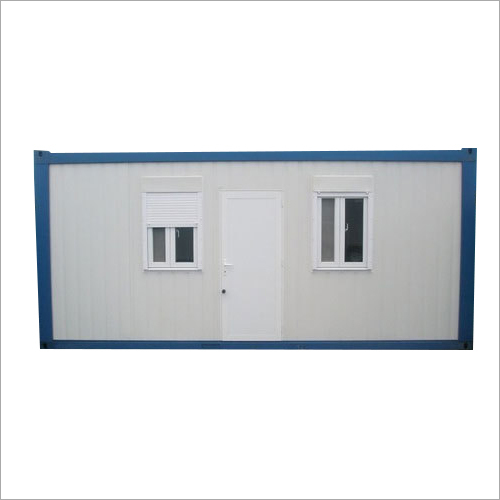 Portable Office Container - Customized Size and Thickness | Durable, Corrosion Resistant, Easily Assembled, Blue and White, 10-15 Feet Height, One Door