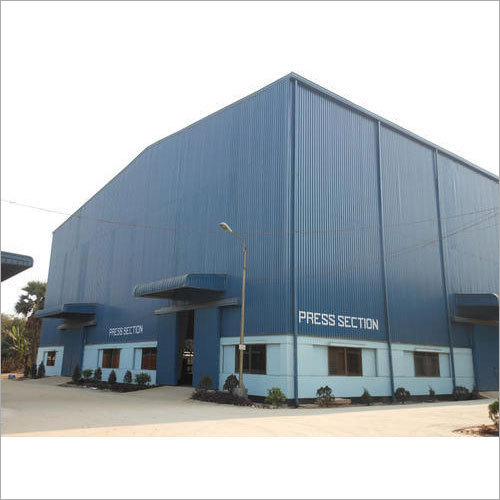 PEB Shed - Mild Steel, Custom Size, Color Coated Finish | Easily Assembled, Durable, Corrosion Resistant, Includes One Door