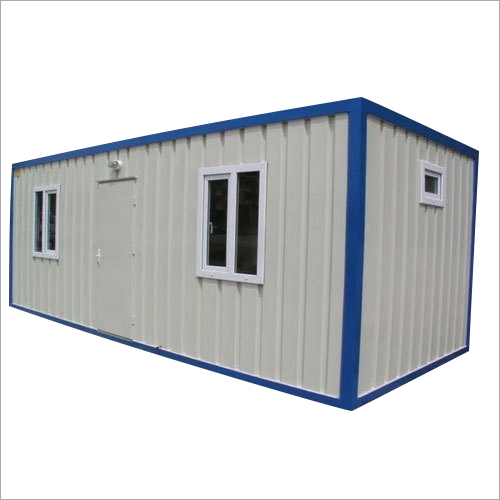 Prefabricated Portable Cabin - MS and GI Frame, Custom Size, Color Coated Finish | Easily Assembled, Durable, Corrosion Resistant, Single Door