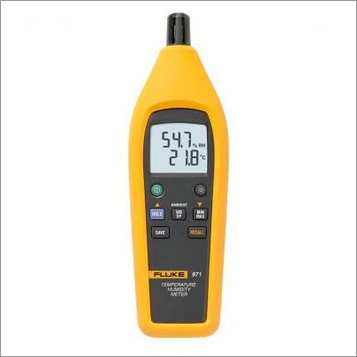 Black & Yellow Temperature Humidity Testing Meter