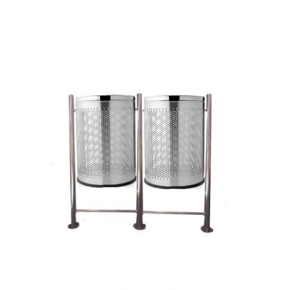 Silver Hanging Dustbin