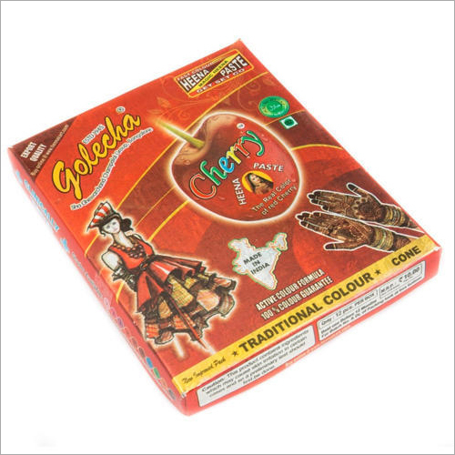 No Side Effects Golecha Cherry Red Henna Cone