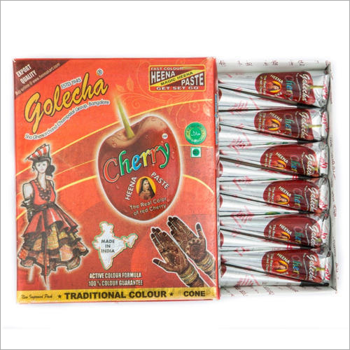 No Side Effects Golecha Cherry Red Henna Cone