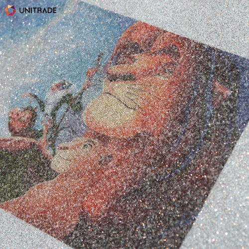 Glitter Print: Printable Glitter With Eco-Solvent Ink Application: Textile