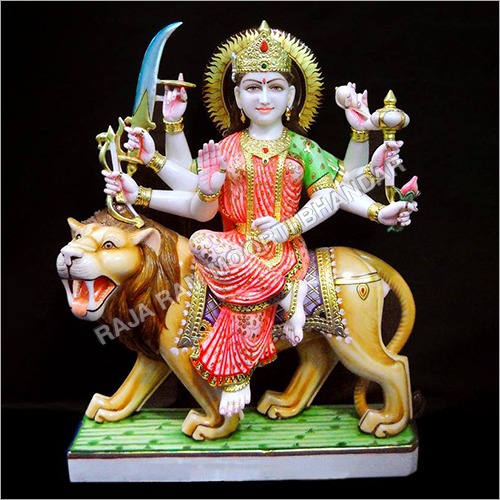 Painting Goddess Durga Statue