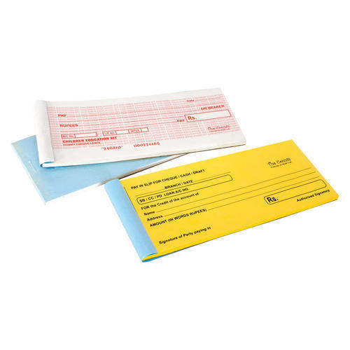 Banking Dummy Cheque Book & Dummy Pay-in-slip