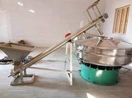 Automatic Husk Grinding Machine - Cast Iron, Plc Control System | Features: Pneumatic System, Blower, Dust Collector, Airlock Valve, Double Cyclone Tank, 1 Year Warranty