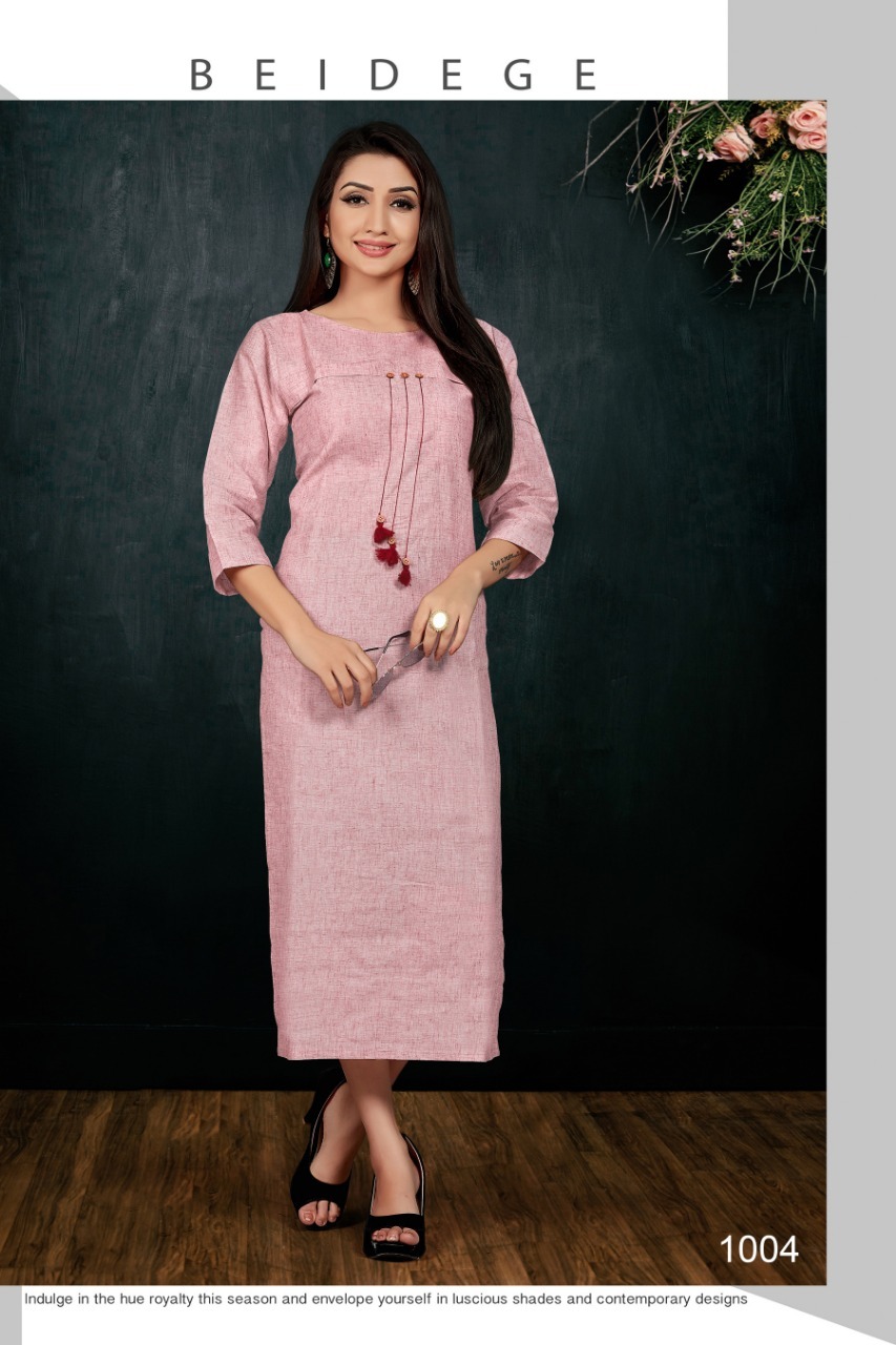 6 Designer Kurti South Cotton Fabric With Embroidery Work