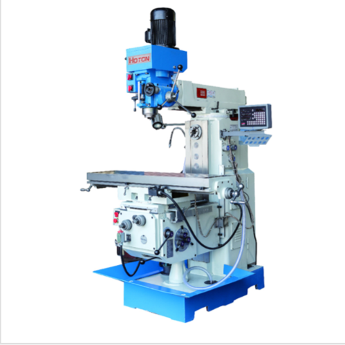 Universal Drilling Milling Machine ZX6350ZB - 1750x1500x2150mm, 50mm Max Drilling, CNC Capability, Automatic Feeds on X,Y Axes, Gear Driven Vertical Milling Head, Swivels 45°
