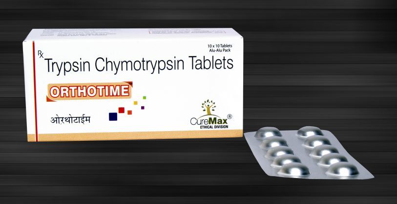 Trypsin-chymotrypsin 1.00 Lac Units General Medicines