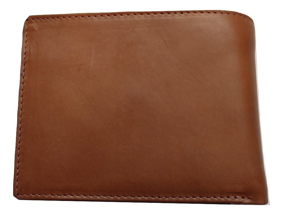 Genuine Leather Men's Wallet - Handcrafted Real Leather, Brown Color With Rfid Blocking | Multi-card Holder, 6 Card Slots, Polyester Lining, Ultra Practical Design