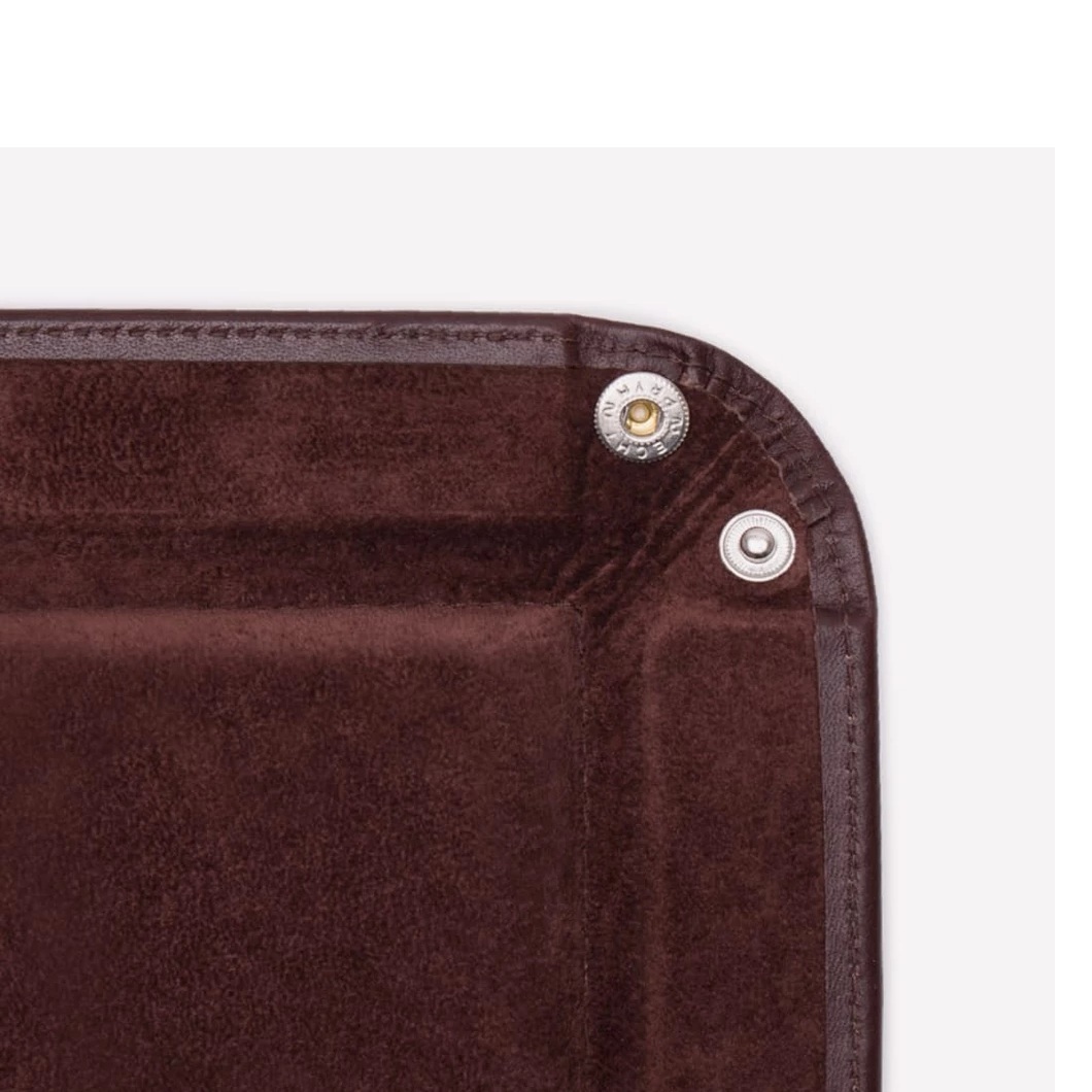 Leather Tray - Genuine & Artificial Leather, Velvet | Collapsible Design, Portable, Stylish Storage For Desk Organizer & Travel Tray