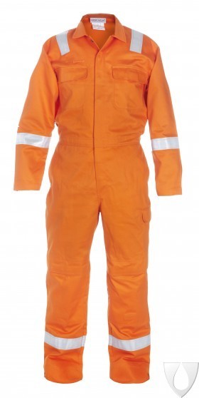 Boiler Suit - 100% Cotton, Sizes S-xxxl, Colors Navy Blue, Orange, White | Heat Resistant, Acid & Alkali Protective, Full Sleeve, Reflective Tape, Zipper Closure