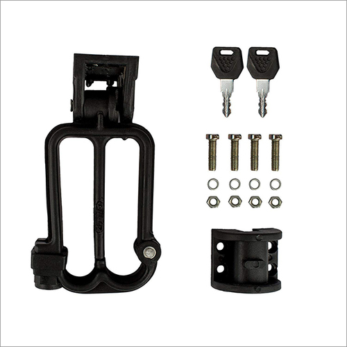 Pvc And Metal W Shaped Helmet Lock