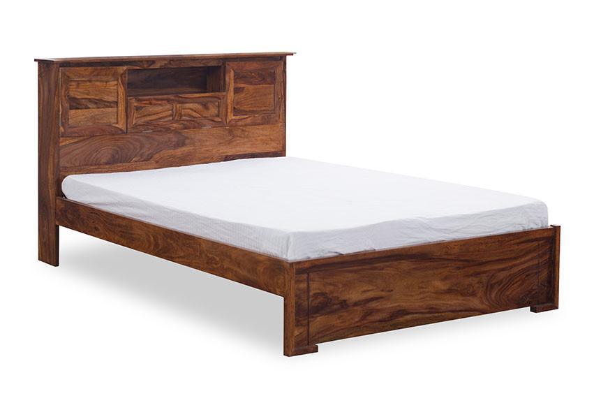 Handmade Double Bed With Upper Storage