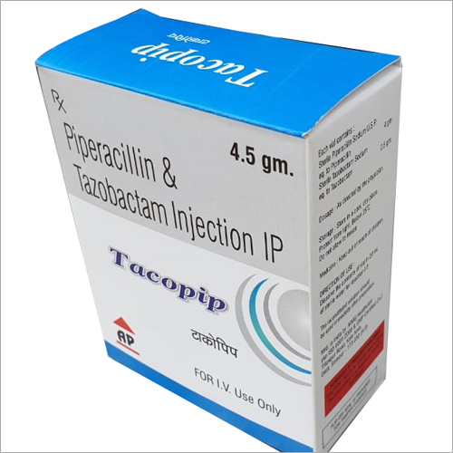 4.5 ग्राम पाइपेरासिलिन और ताज़ोबैक्टम इंजेक्शन आईपी के लिए अनुशंसित: वयस्क