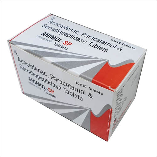 एसिक्लोफेनाक पेरासिटामोल और सेराटियोपेप्टिडेज़ टैबलेट: वयस्कों के लिए अनुशंसित