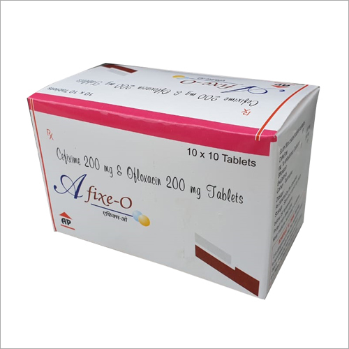 सेफ़िक्साइम 200 मिलीग्राम और ओफ़्लॉक्सासिन 200 मिलीग्राम टैबलेट की सिफारिश: वयस्कों के लिए