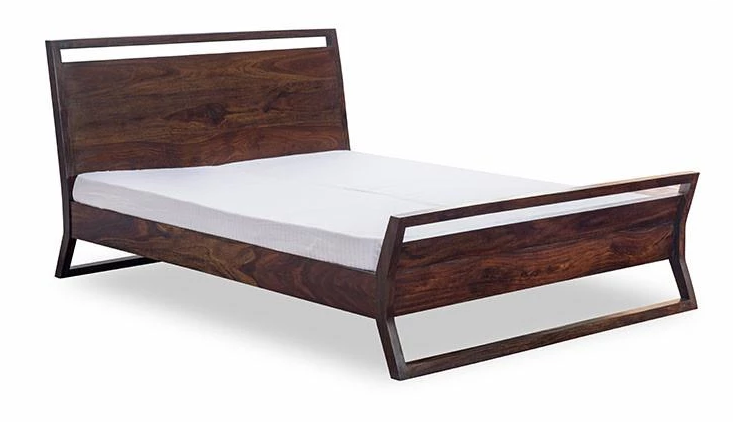 Comely Double Size Bed - Solid Wood 222x191x101 Cm | Urban Design, Machine-made, No Assembly Required