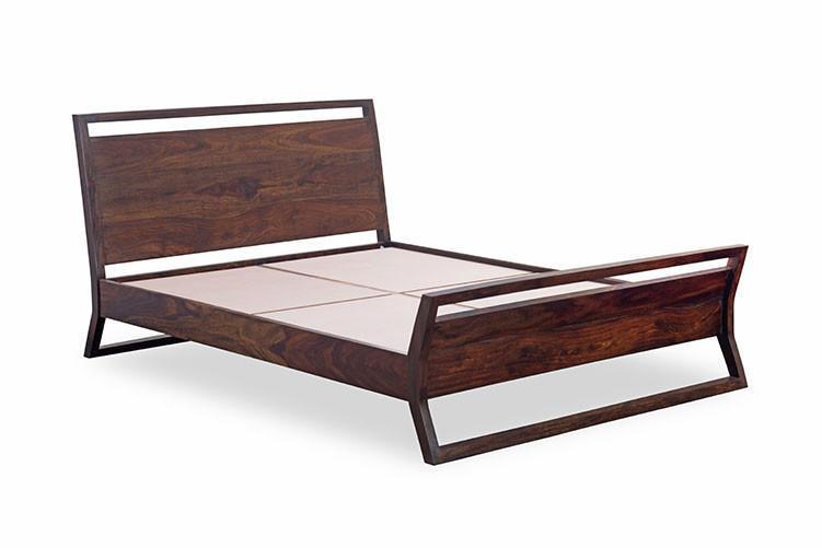 Comely Double Size Bed - Solid Wood 222x191x101 Cm | Urban Design, Machine-made, No Assembly Required