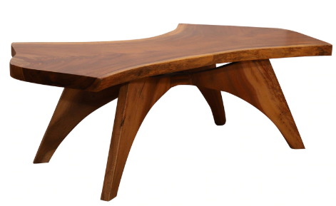 Wooden Center Coffee Table Live Wave No Assembly Required