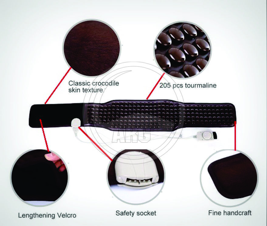 Brown 205 Stones Tourmaline Heating Belt