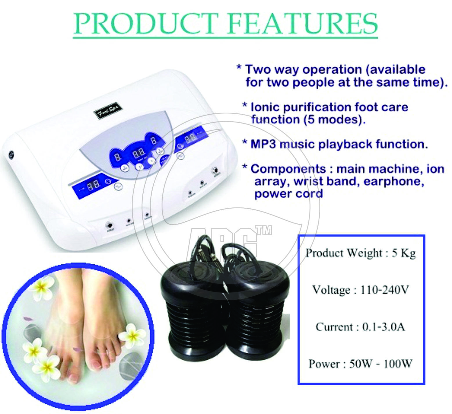 Toxin Removing Machine With Mp3 Age Group: Women