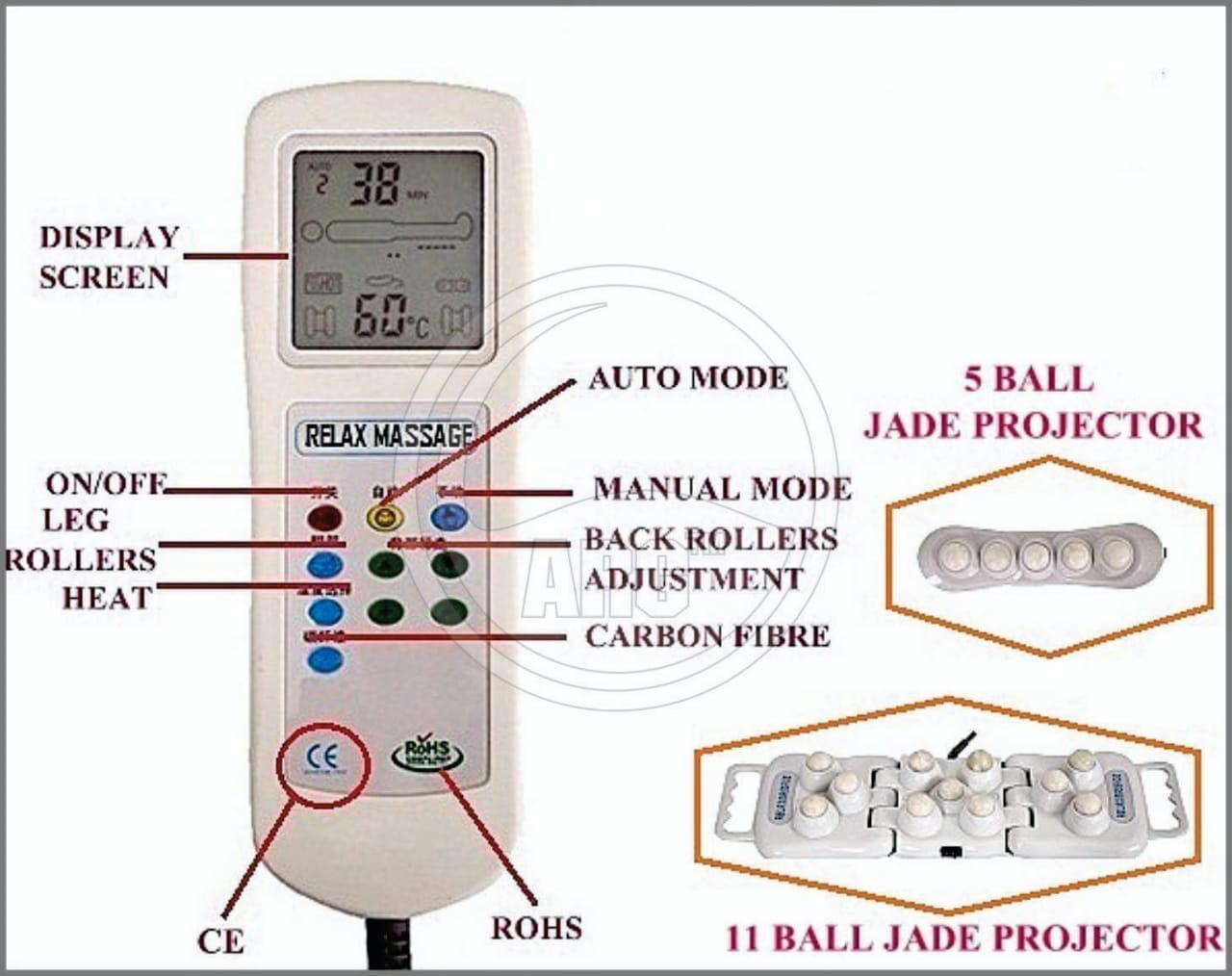 Full Body Automatic Thermal Massage Bed Dimension(l*w*h): 6*2 Foot (Ft)