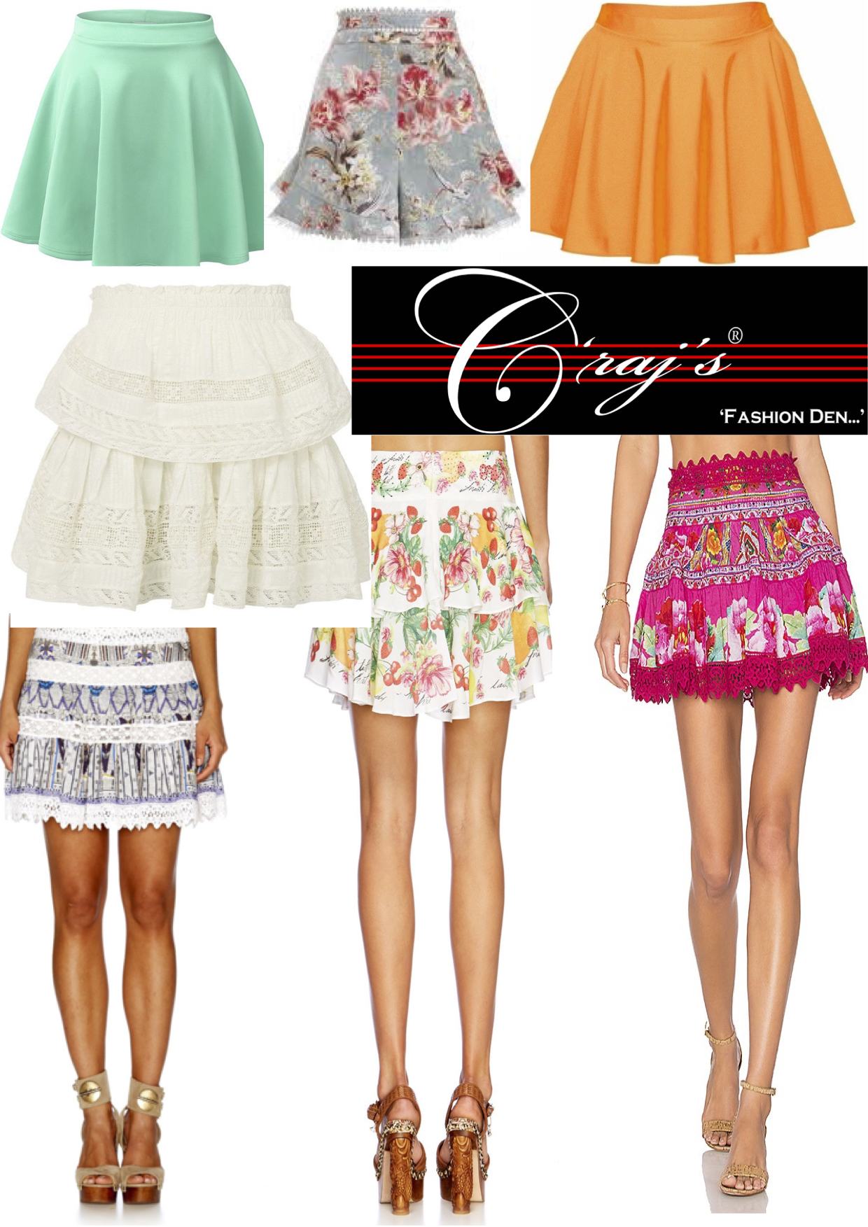 Ladies Skirts - Assorted Sizes L M S Xl Xxl Xxxl | Versatile Long Medium And Short Styles For All Seasons