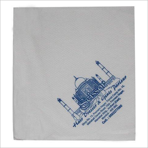 Paper Napkins - 16x16 Inches, White Color, 2-Ply Soft Absorbent Durable Printed with Taj Mahal Design, Eco-friendly Bulk Packaging, Quantity 100