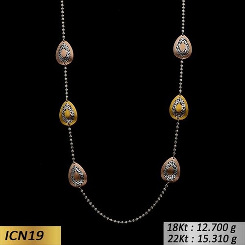 Pear Shape Gold Chain Grade: 18 Kt