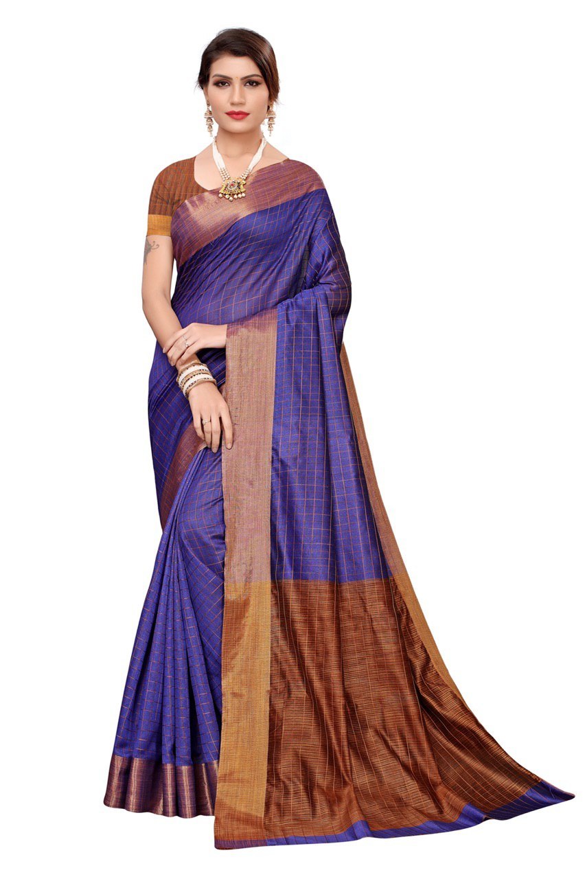 New Design Cotton Silk Saree - Fabric: Cotton Silk, Length: 5.5 Mtr, Blouse Length: 0.8 Mtr | Style For All Seasons: Summer, Rainy, Spring, Winter