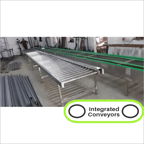 Roller Conveyor - Mild Steel, Silver Color | Heat Resistant Roller Design