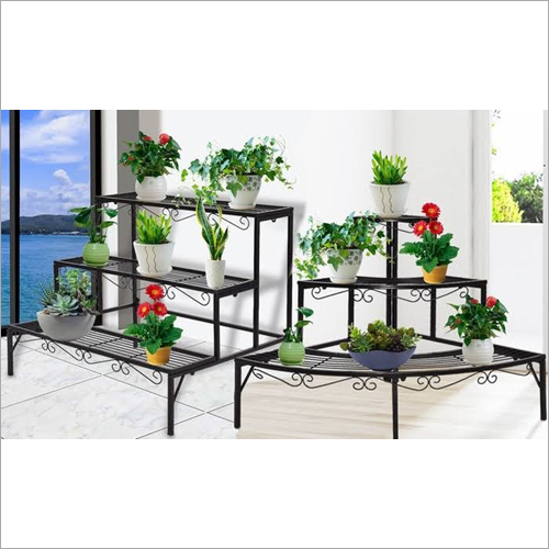 Paint Coated Outdoor 3 Tier Planter Rack