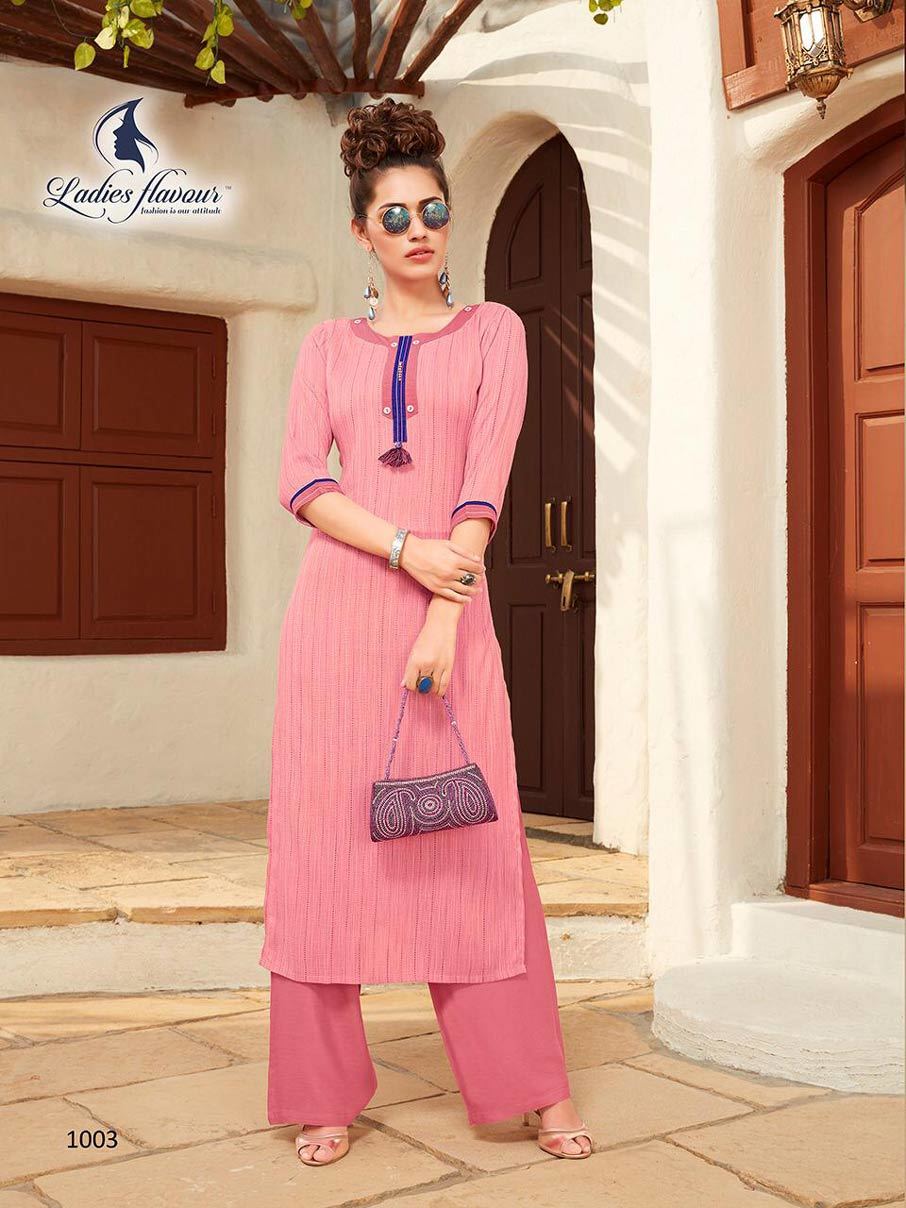 Rayon Kurti With Pant Size: Extra Large
