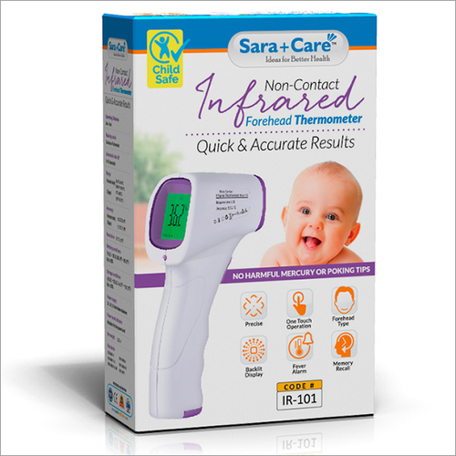 Infrared Thermometer IR-101 - Plastic Material, 3 cm - 5 cm Operating Distance | One Touch Operation, Fever Alarm, 3 in 1 Temperature Measurement