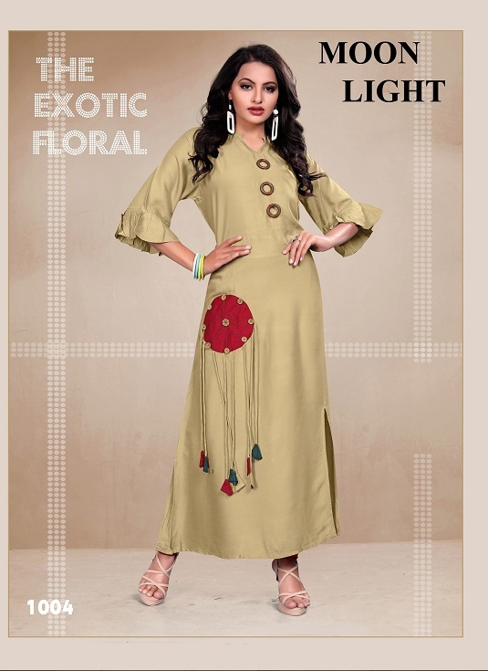 6 Colors Available Fancy Party Wear Kurti