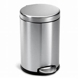 SS Pedal Waste Bin - Small Size, 7L Capacity | Manual Operation, Portable and Recyclable Design for Offices and Restaurants