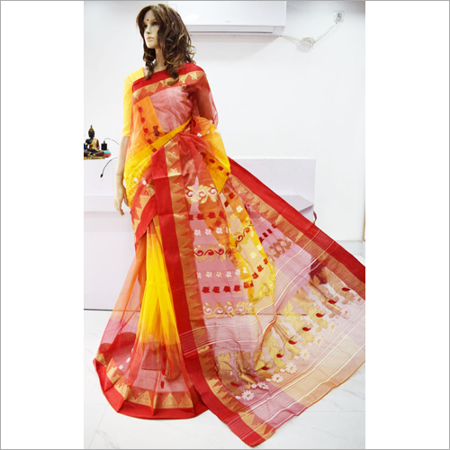 महिलाओं की हथकरघा टसर साड़ी