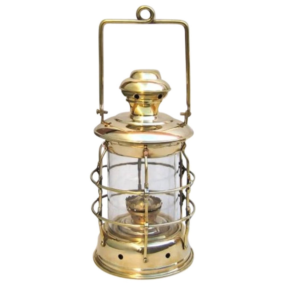 Solid Brass Trawler Oil Lamp