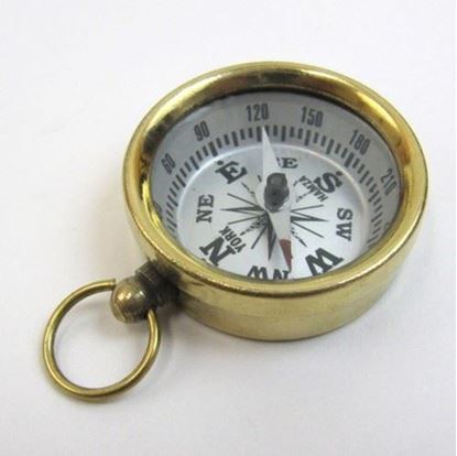 Solid Brass Pocket Pendant Compass